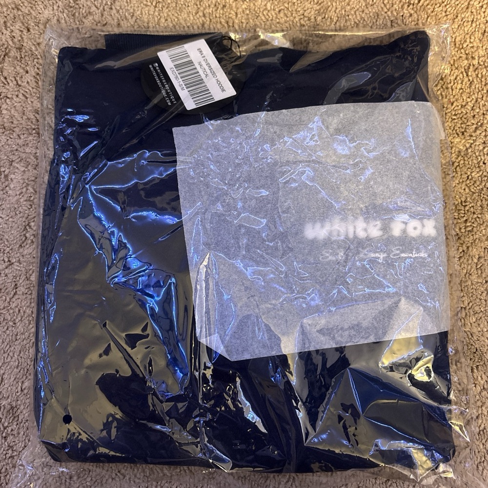 White Fox Boutique Navy Hoodie